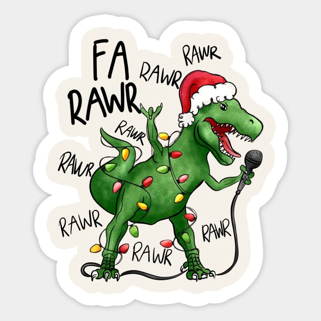 Fa Rawr Rawr Rawr Sticker by Nessanya